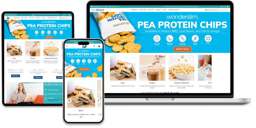 Responsive DietDirect website