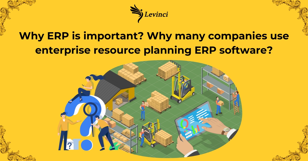 Why ERP is important Why many companies use enterprise resource planning ERP software